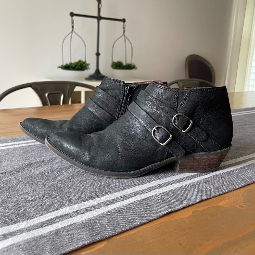 Lucky Brand Black Ankle Boots